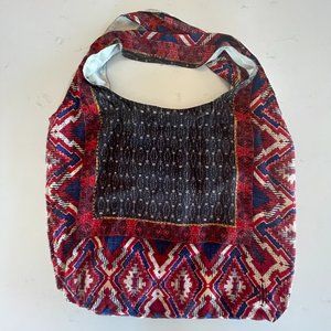 Cynthia Vincent, Anthropologie Challis Grocery Shoulder bag in a Boho Print‎